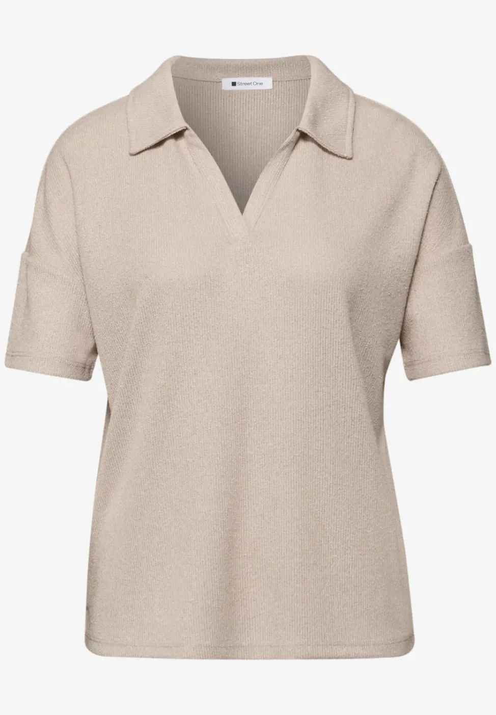 Kurzarm Poloshirt in Unifarbe
