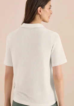 Kurzarm Poloshirt in Unifarbe