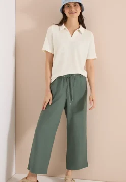 Kurzarm Poloshirt in Unifarbe