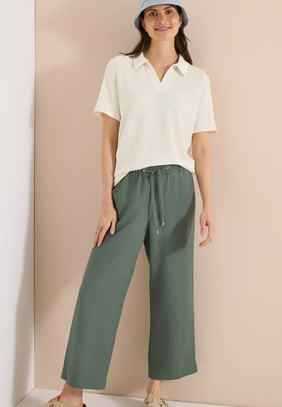 Kurzarm Poloshirt in Unifarbe