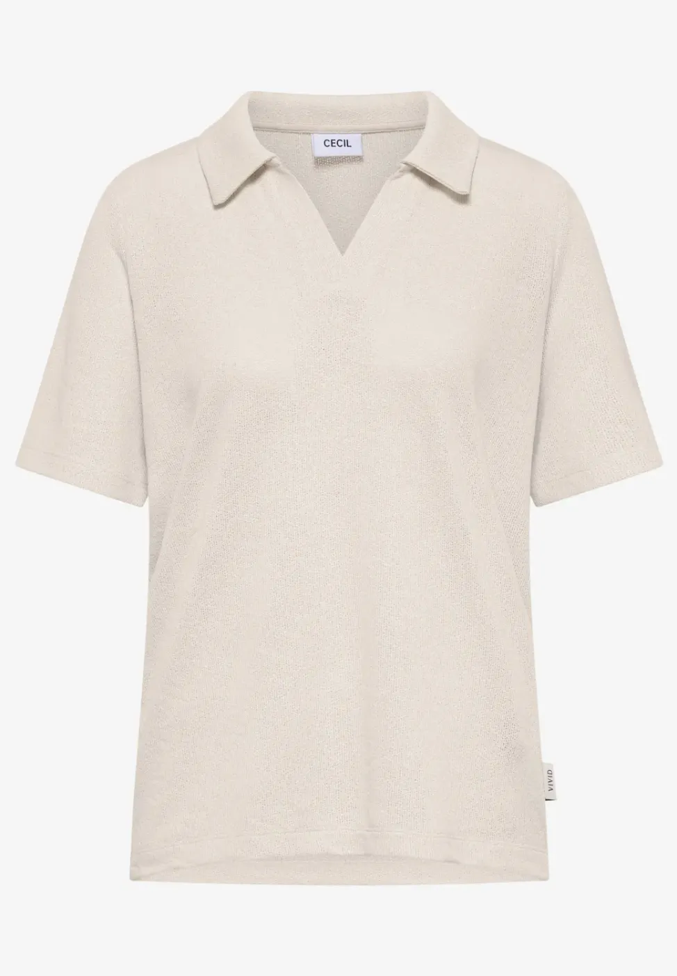 Kurzarm Poloshirt in Unifarbe