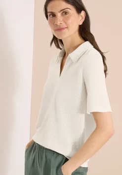 Kurzarm Poloshirt in Unifarbe