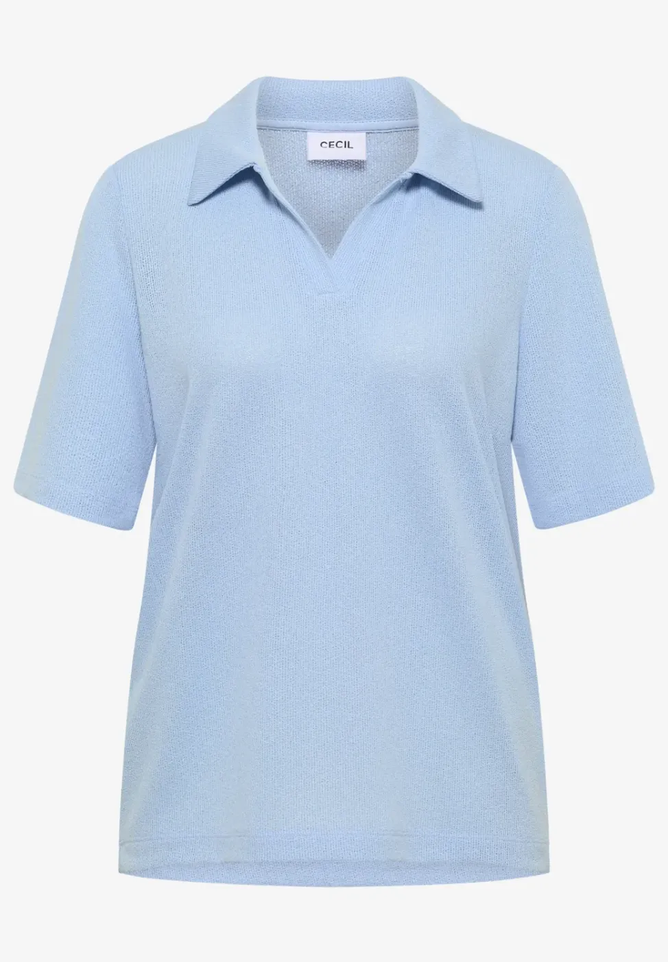 Kurzarm Poloshirt in Unifarbe
