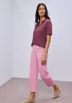 Kurzarm Poloshirt in Unifarbe