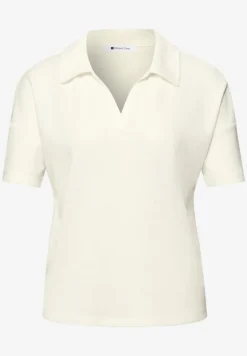 Kurzarm Poloshirt in Unifarbe