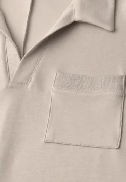 Kurzarm Poloshirt mit Glitzer