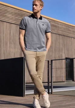 Kurzarm Poloshirt mit Kontrastdetails