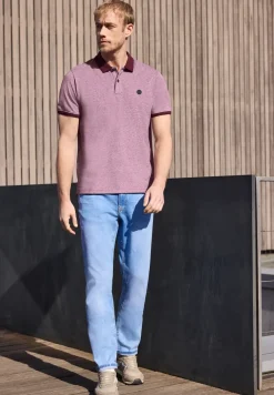 Kurzarm Poloshirt mit Kontrastdetails