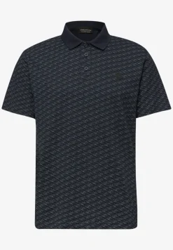 Kurzarm Poloshirt mit Minimal Print