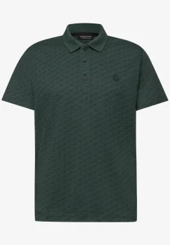 Kurzarm Poloshirt mit Minimal Print