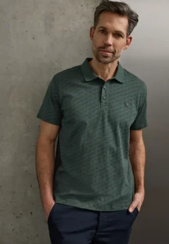 Kurzarm Poloshirt mit Minimal Print