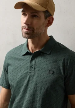 Kurzarm Poloshirt mit Minimal Print