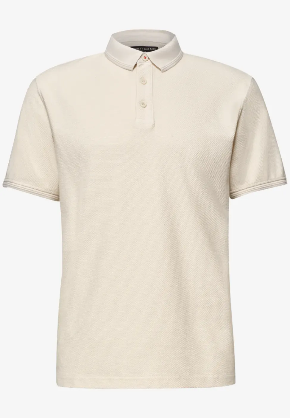 Kurzarm Poloshirt mit Struktur