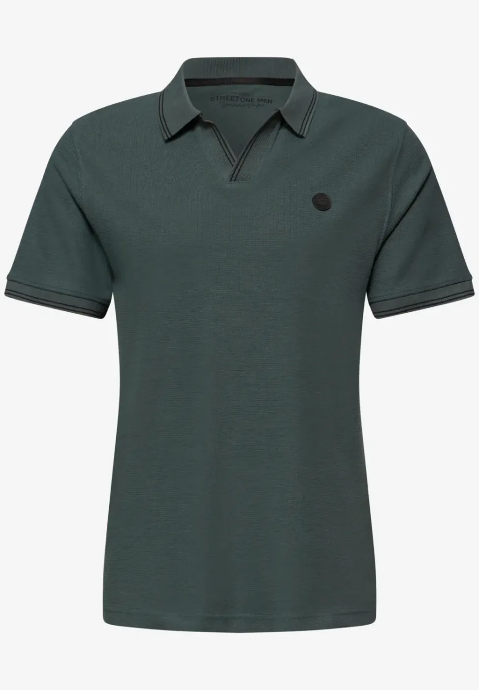 Kurzarm Poloshirt mit Struktur