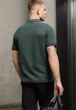 Kurzarm Poloshirt mit Struktur