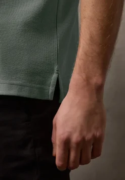Kurzarm Poloshirt mit Struktur