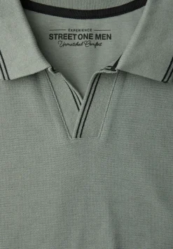 Kurzarm Poloshirt mit Struktur