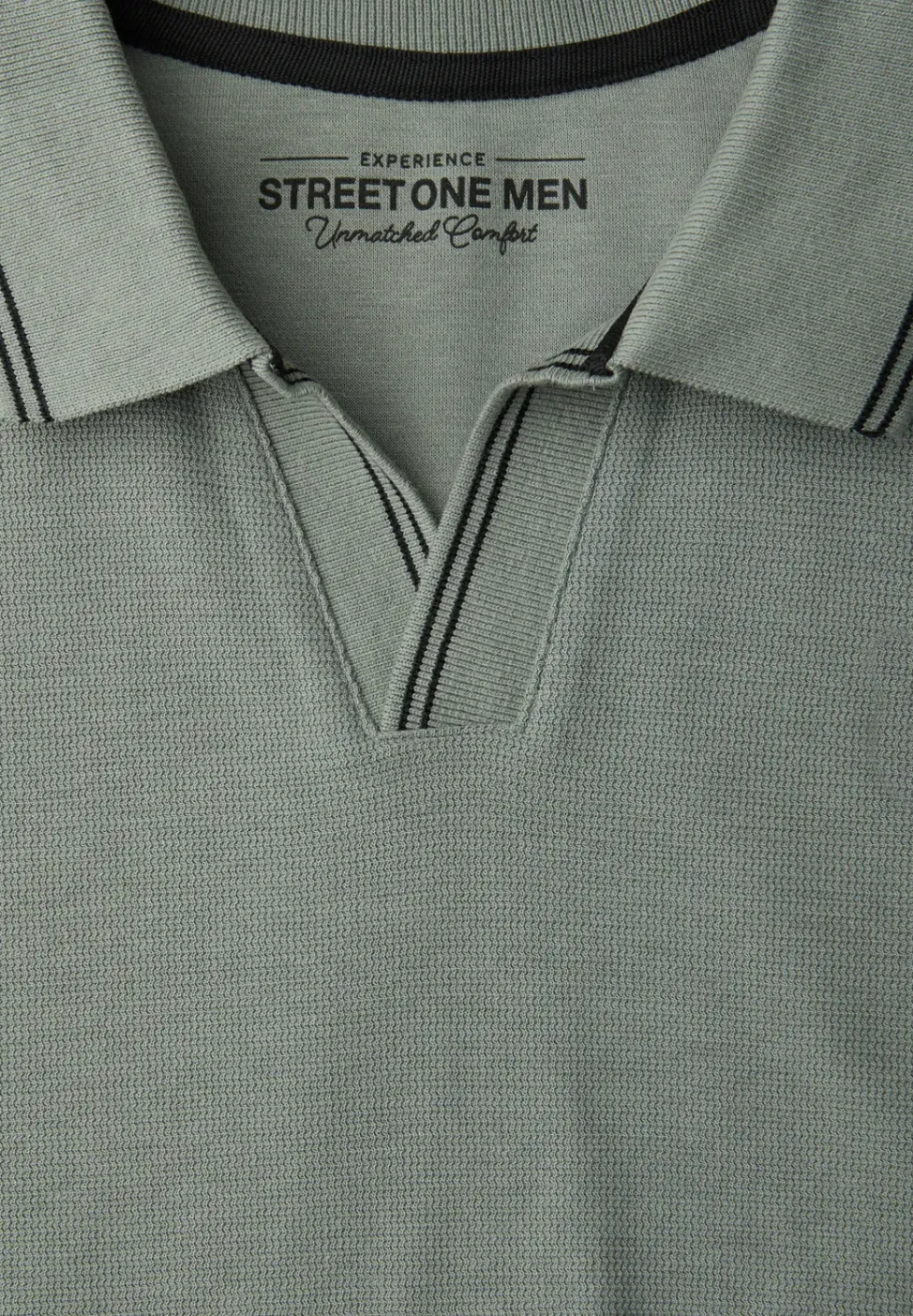 Kurzarm Poloshirt mit Struktur