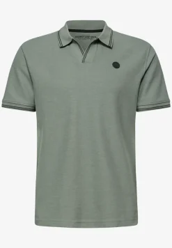 Kurzarm Poloshirt mit Struktur