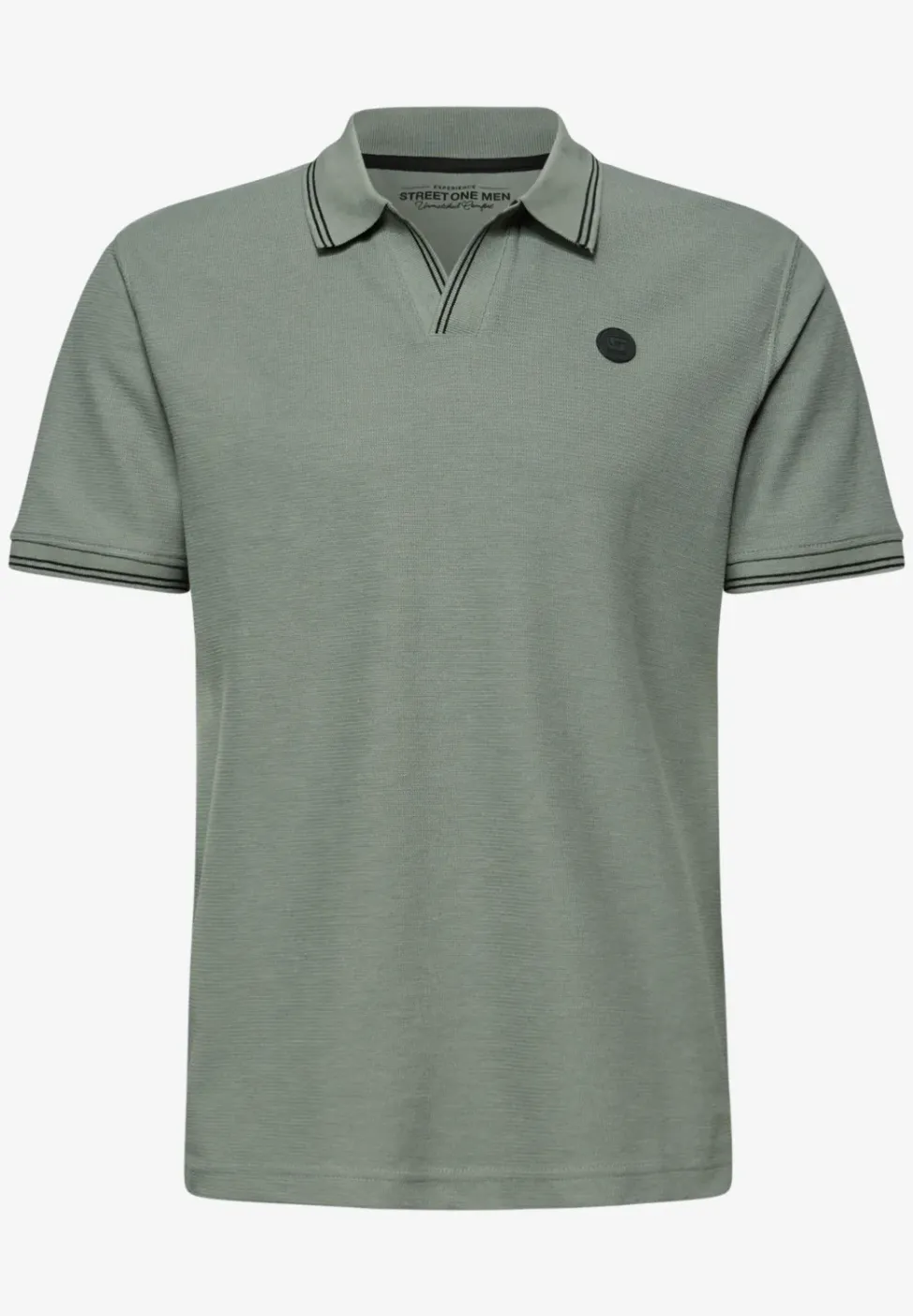 Kurzarm Poloshirt mit Struktur