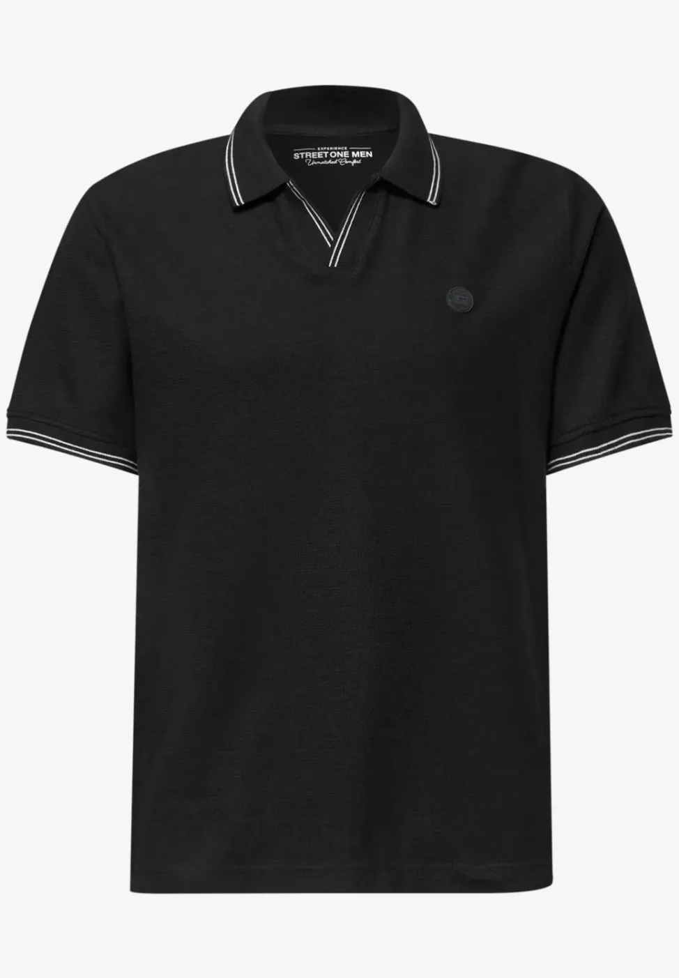 Kurzarm Poloshirt mit Struktur