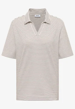 Kurzarm Poloshirt mit Streifen