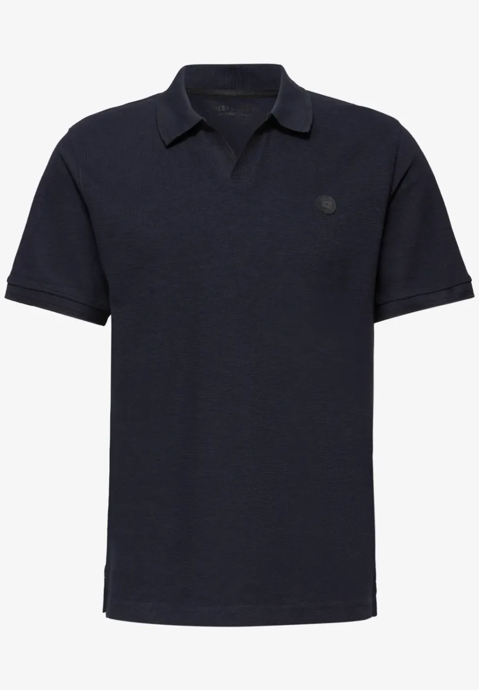 Kurzarm Poloshirt mit Struktur