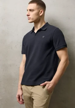 Kurzarm Poloshirt mit Struktur