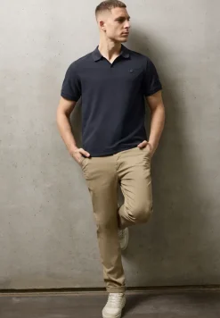 Kurzarm Poloshirt mit Struktur