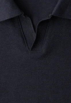 Kurzarm Poloshirt mit Struktur
