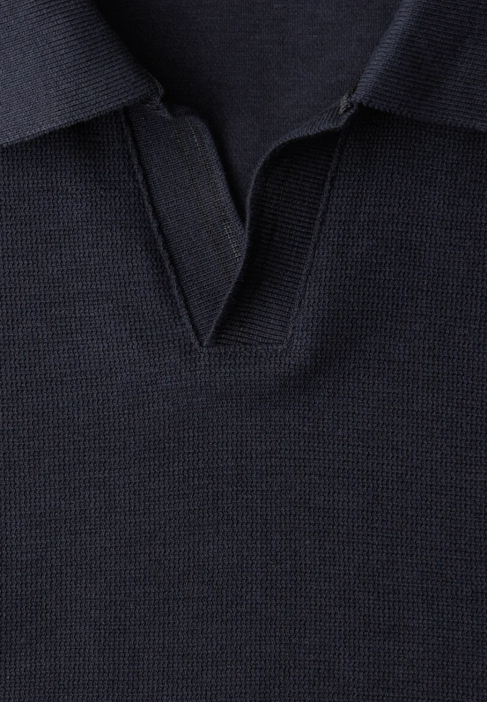 Kurzarm Poloshirt mit Struktur
