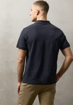 Kurzarm Poloshirt mit Struktur