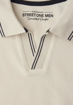 Kurzarm Poloshirt mit Struktur