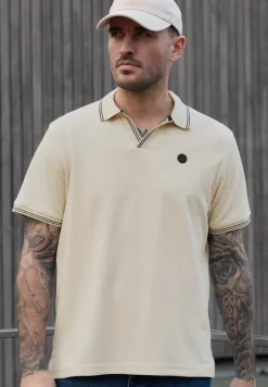 Kurzarm Poloshirt mit Struktur
