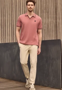 Kurzarm Poloshirt mit Struktur