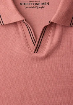 Kurzarm Poloshirt mit Struktur