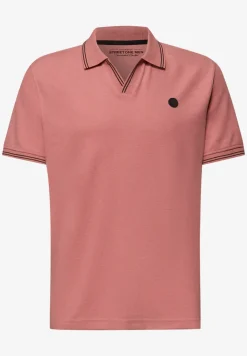 Kurzarm Poloshirt mit Struktur
