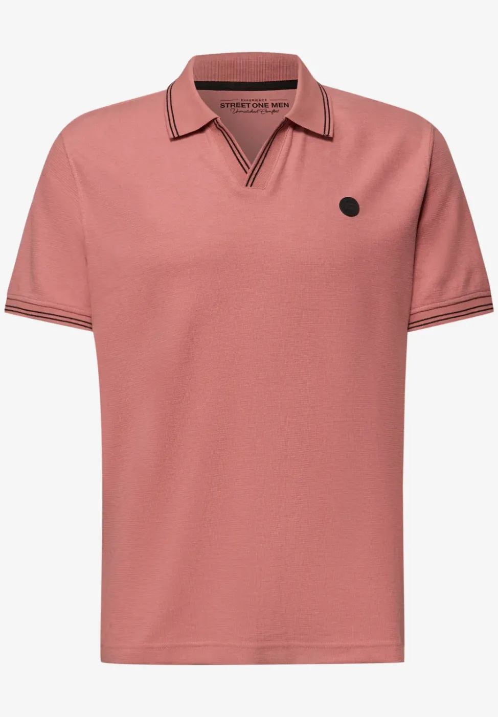 Kurzarm Poloshirt mit Struktur