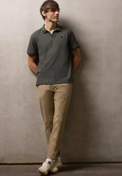Kurzarm Poloshirt mit Struktur