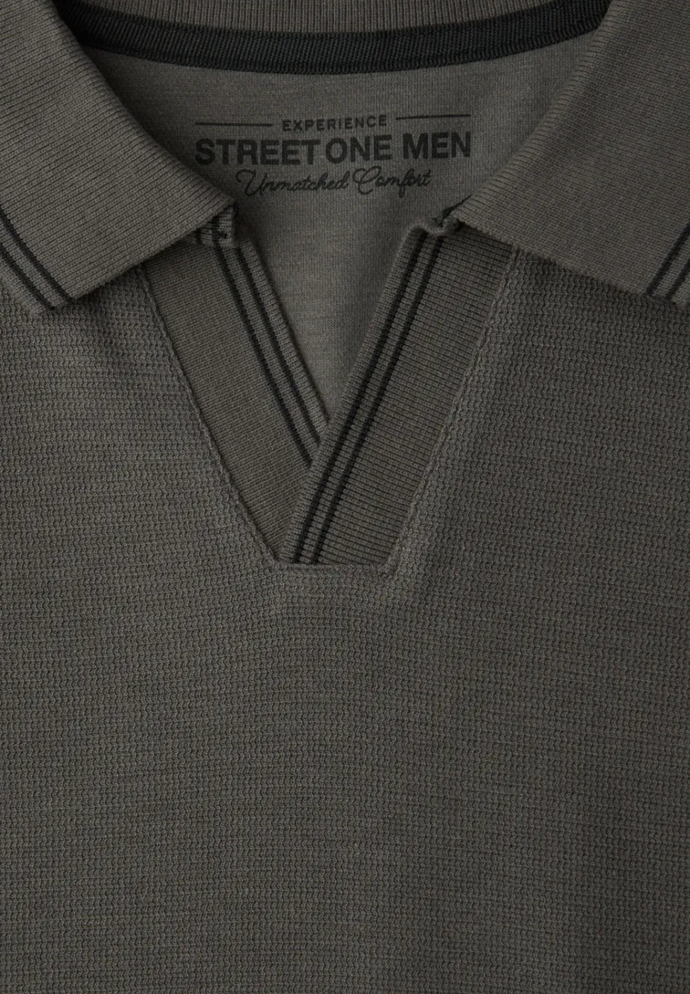 Kurzarm Poloshirt mit Struktur