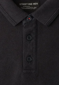 Kurzarm Poloshirt mit Struktur
