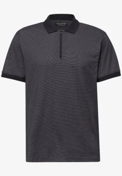 Kurzarm Poloshirt mit Zipperdetail