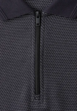 Kurzarm Poloshirt mit Zipperdetail