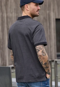 Kurzarm Poloshirt mit Zipperdetail