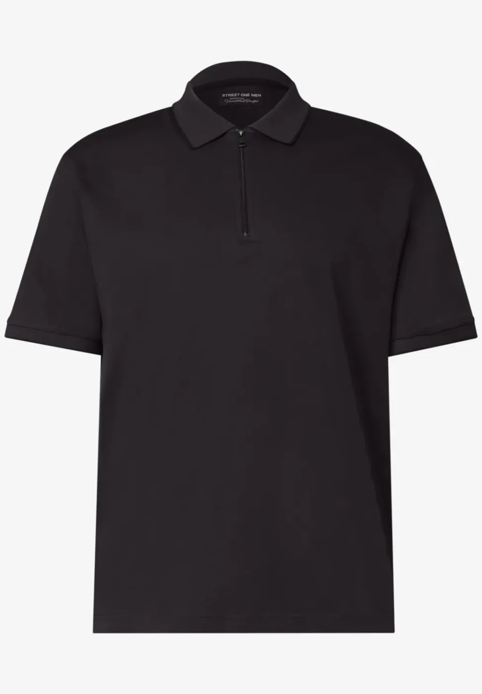 Kurzarm Poloshirt mit Zipper