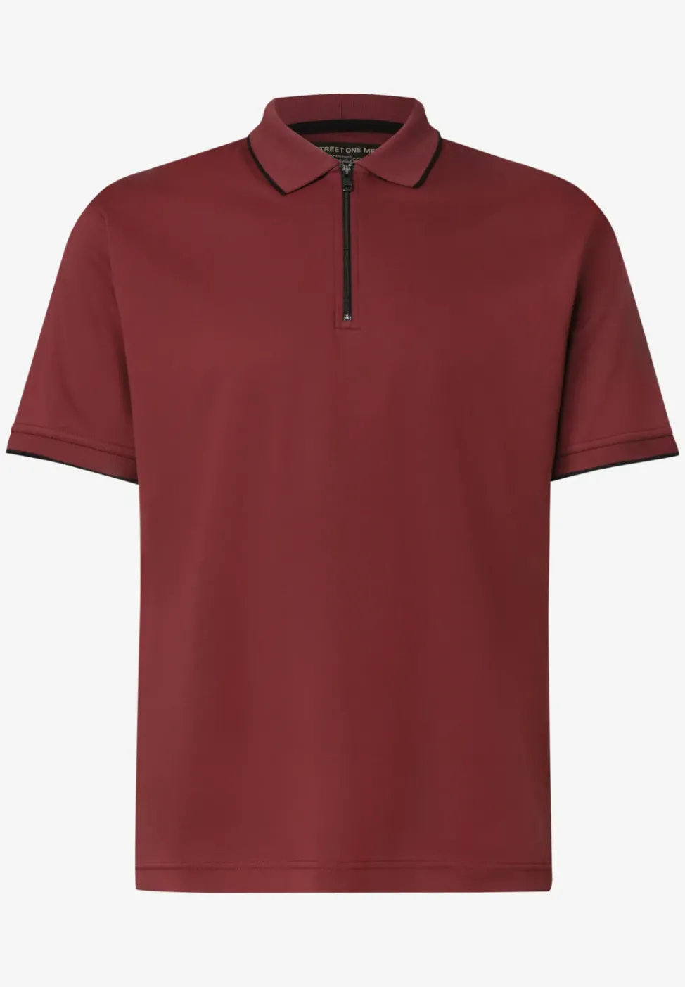Kurzarm Poloshirt mit Zipper