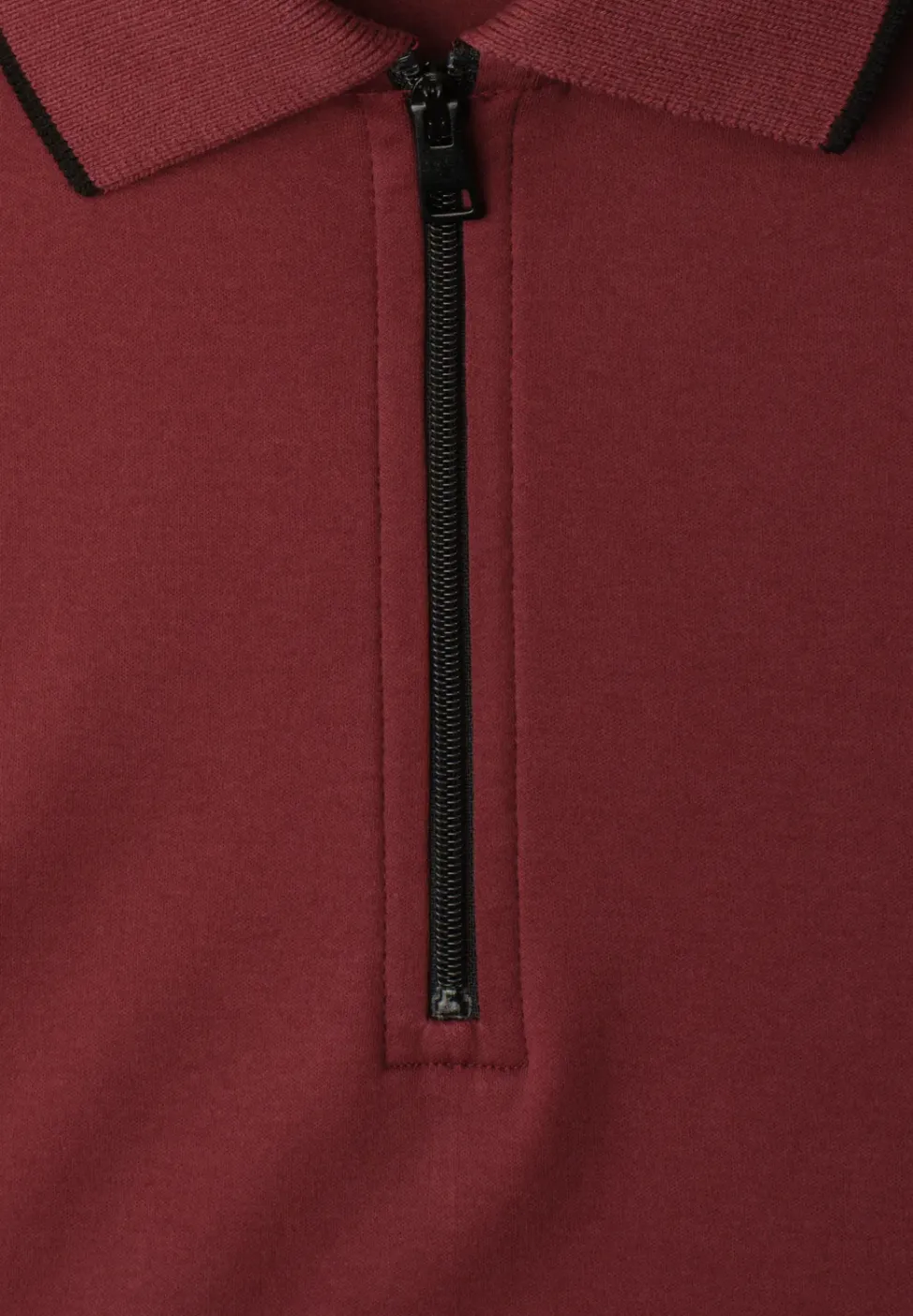Kurzarm Poloshirt mit Zipper