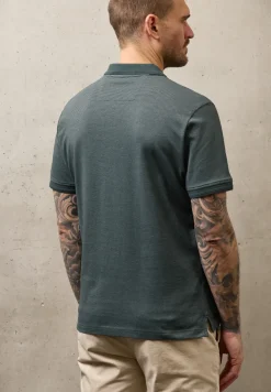 Kurzarm Poloshirt mit Zipperdetail