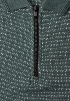 Kurzarm Poloshirt mit Zipperdetail