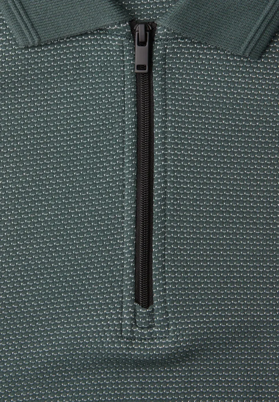 Kurzarm Poloshirt mit Zipperdetail